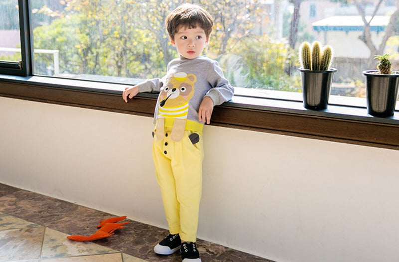 Ready Stock : The Bear Ears Pants (Yellow)