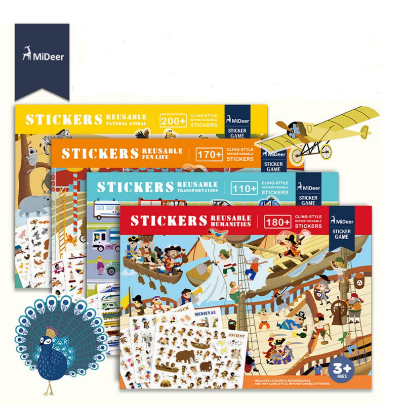PRE-ORDER : MIDEER ELECTROSTATIC STICKER PUZZLE (FUN THEME)