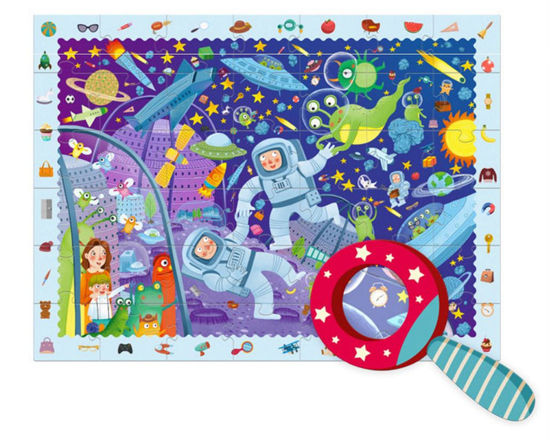 Pre Order : MIDEER SPACE EXPLORATION PUZZLE WITH MAGNIFYING GLASS