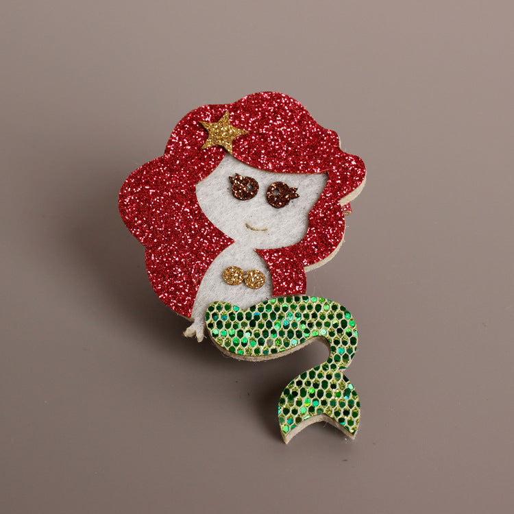 Ready Stock : Little Mermaid Hairclip (Red)