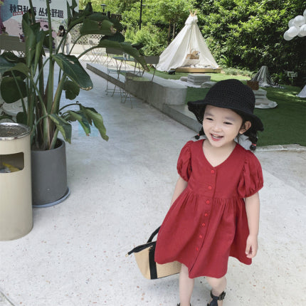 Ready Stock : The Maroon Red  Dress