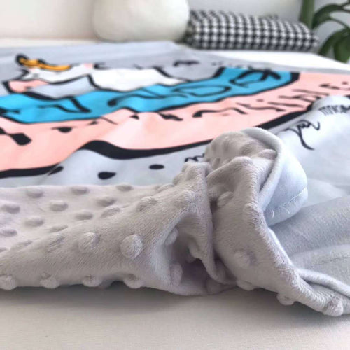PRE ORDER : PREMIUM MINKY BLANKET / QUILT COVER - UNICORN 1