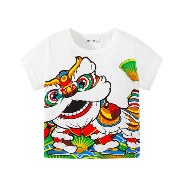 Pre-Order : Auspicious Lion Short Sleeve T-Shirt