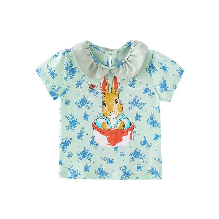 Ready Stock :Peter Rabbit Short Sleeve Blouse