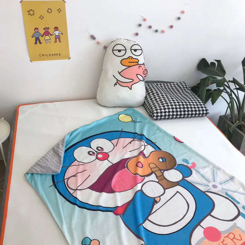 PRE ORDER : PREMIUM MINKY BLANKET / QUILT COVER - DORAEMON