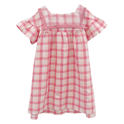 Pre Order :  Checkers Dress (Pink )