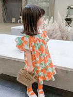 Ready Stock : Orange Blossom Dress