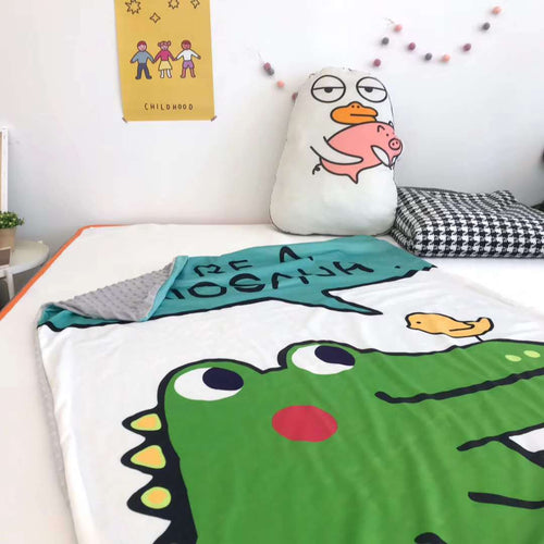 PRE ORDER : PREMIUM MINKY BLANKET / QUILT COVER - DINOR