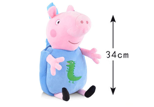 Pre-Order : George Pig Backpack + Plush Doll Toy Set