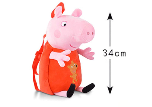 Pre-Order : Peppa Pig Backpack + Plush Doll Toy Set