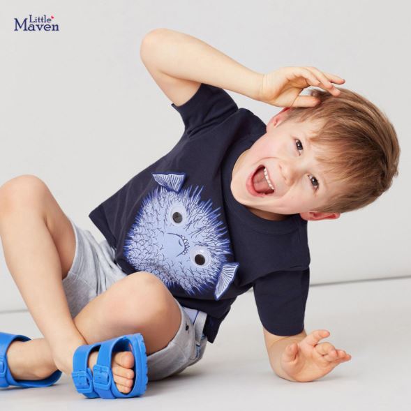 Ready Stock : Puffer Fish Short Sleeve T-Shirt