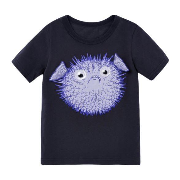 Ready Stock : Puffer Fish Short Sleeve T-Shirt