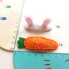 Ready Stock : Rabbit With Carrot  (Pair) Hairclip