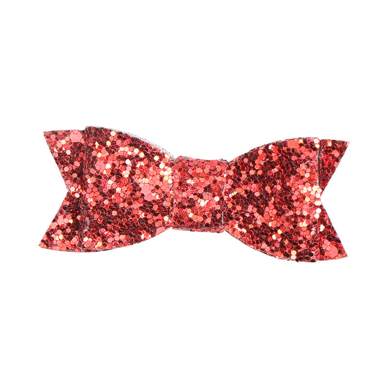 Ready Stock : Glitter Bow Hairclip (5 Colours)