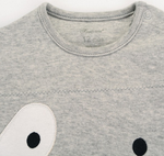 Ready Stock : Grey Puppy Long Sleeve Baby Romper