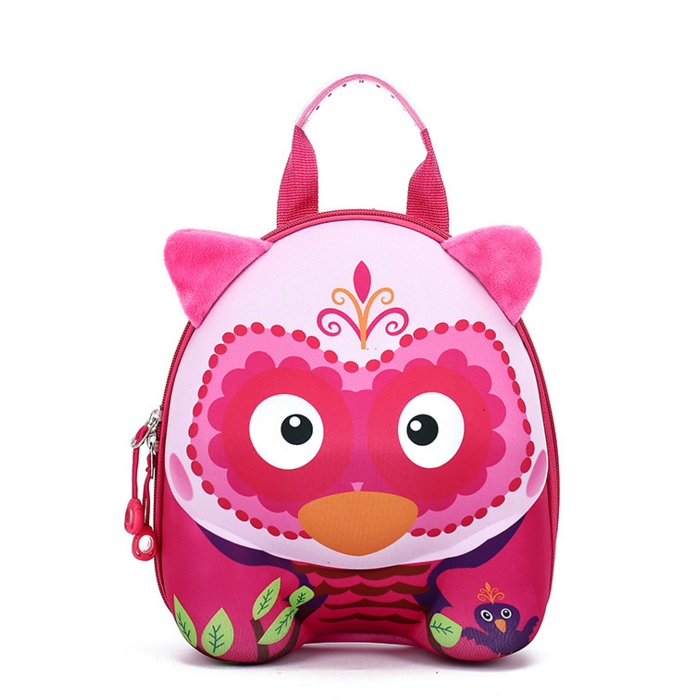 Ready Stock : Pink Owl 3D Hardshell Bag