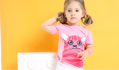 Ready Stock : The Pink Kitty Short Sleeve T-Shirt