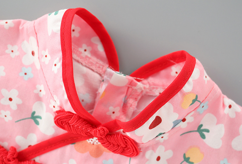 Ready Stock : Girl Cotton Cheongsam (Design 3)