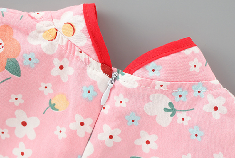 Ready Stock : Girl Cotton Cheongsam (Design 3)