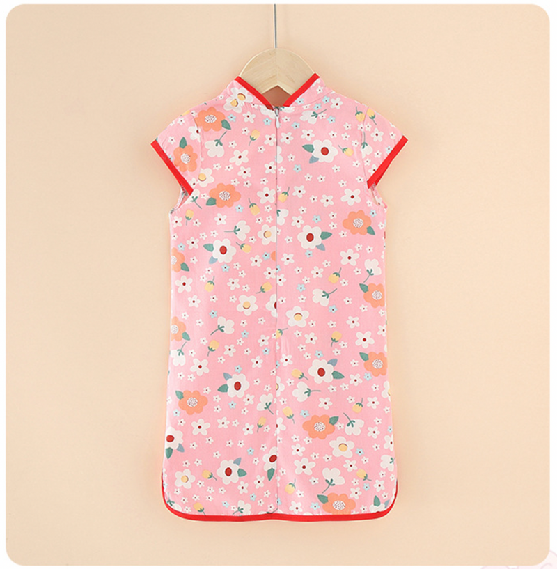 Ready Stock : Girl Cotton Cheongsam (Design 2)