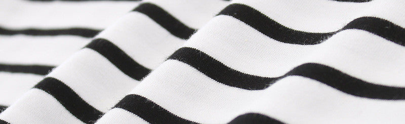 Ready Stock : Black Stripes Dress