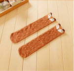 Ready Stock - Baby Fox Knee Length Socks (Camel)