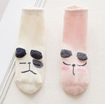 Ready Stock : The Doggie With The 3D Brow Socks (Pink)