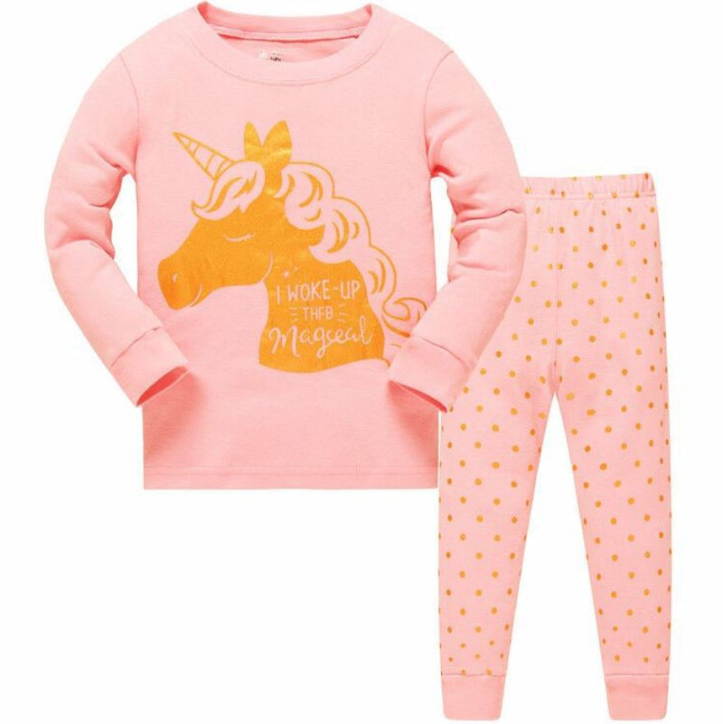 Pre-Order : Golden Unicorn Pajamas Set