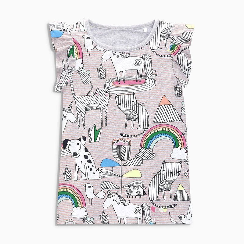 Ready Stock  : Unicorn Fantasy Short Sleeve T-Shirt