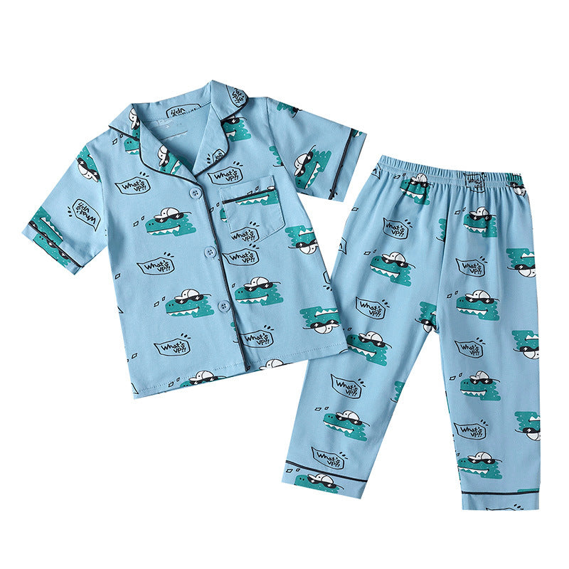 Pre-Order : Crocodile Collar Pajamas Set