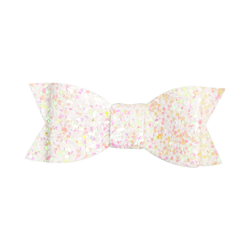 Ready Stock : Glitter Bow Hairclip (5 Colours)