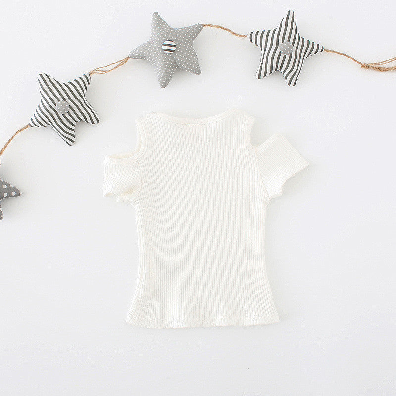 Ready Stock : Key Hole Shoulder Top (Peach) - Restocked Batch 4