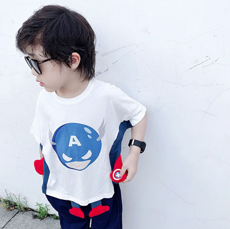 Ready Stock : The Captain America Short Sleeve T-Shirt