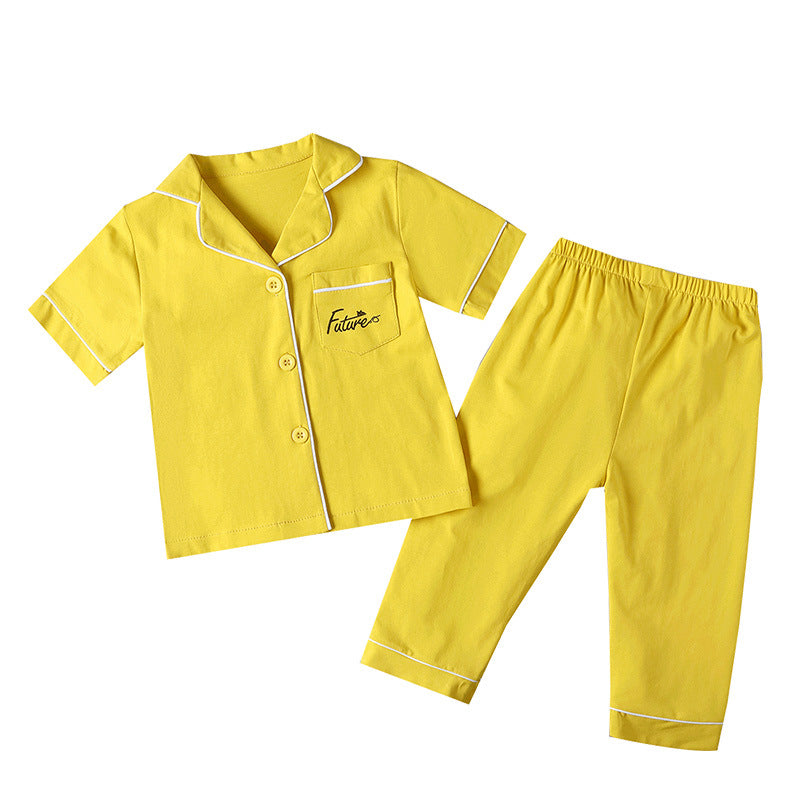 Pre-Order : Yellow Collar Pajamas Set