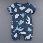 Pre-Order : Zippy Romper Short Sleeves Jumpsuit - Design 17