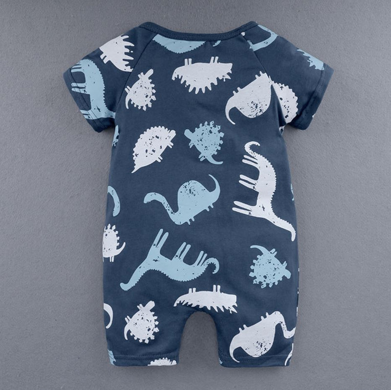 Pre-Order : Zippy Romper Short Sleeves Jumpsuit - Design 17
