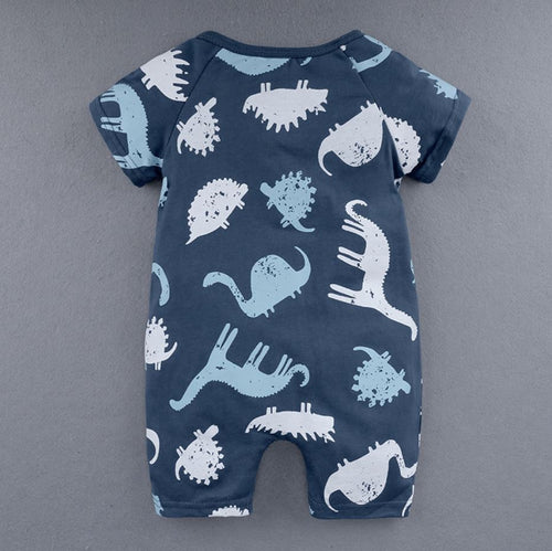 Pre-Order : Zippy Romper Short Sleeves Jumpsuit - Design 14