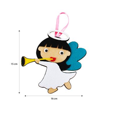 READY STOCK : FELT CHRISTMAS DECO HANGER DIY KIT (Little Angel)