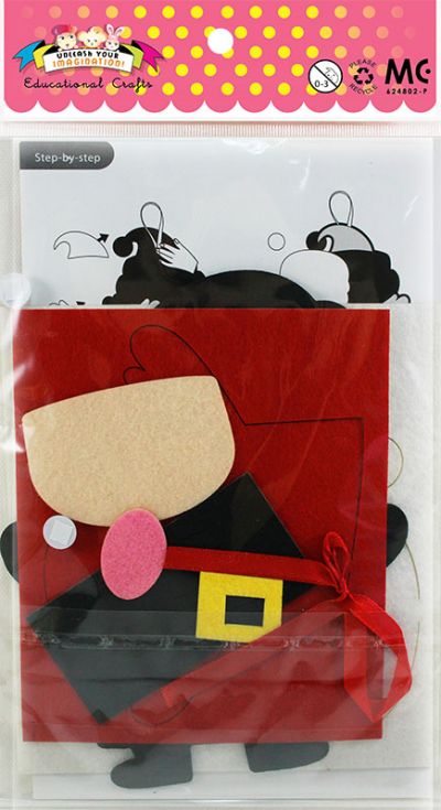 READY STOCK : FELT CHRISTMAS DECO HANGER DIY KIT (Santa)