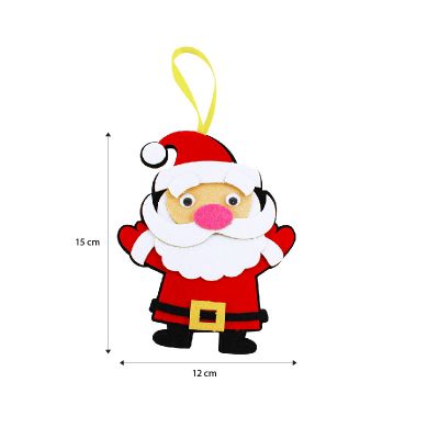 READY STOCK : FELT CHRISTMAS DECO HANGER DIY KIT (Santa)