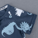 Pre-Order : Zippy Romper Short Sleeves Jumpsuit - Design 17