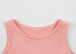 Pre Order :  Plain Pink Sleeveless Dress