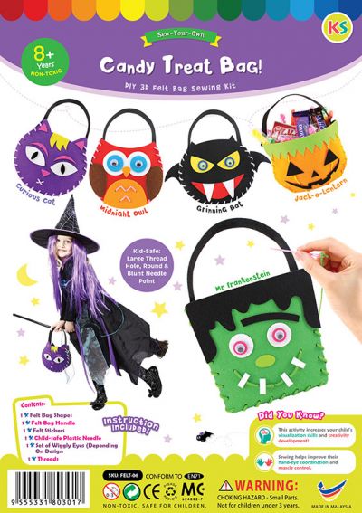 READY STOCK : FELT CANDY BAG DIY KIT (3 DESIGNS)