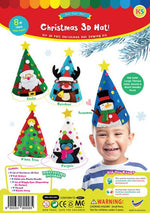 READY STOCK : FELT CHRISTMAS 3D HAT DIY KIT (4 designs available)