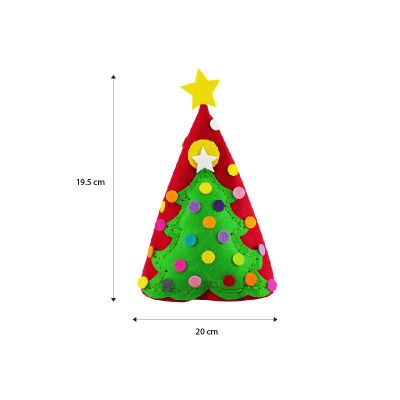READY STOCK : FELT CHRISTMAS 3D HAT DIY KIT (4 designs available)
