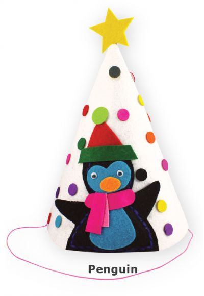 READY STOCK : FELT CHRISTMAS 3D HAT DIY KIT (4 designs available)