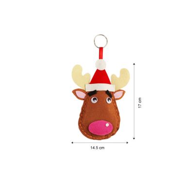 READY STOCK : FELT CHRISTMAS PLUSHIE DIY KIT (4 DESIGNS AVAILABLE)