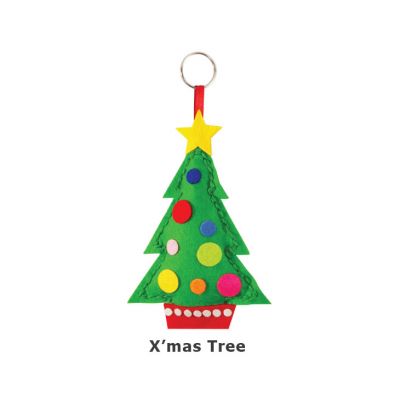 READY STOCK : FELT CHRISTMAS PLUSHIE DIY KIT (4 DESIGNS AVAILABLE)