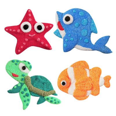 READY STOCK : FOAM CLAY MAGNET DIY KIT (4in1-Starfish,Dolphin,Turtle,Clownfish)