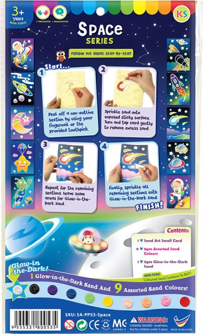 READY STOCK : GLOW IN DARK SAND ART DIY KIT